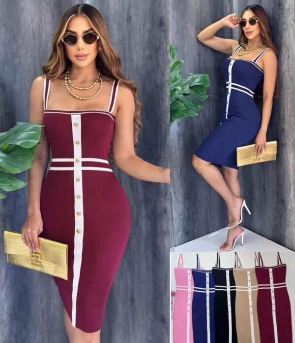 Vestido de tejido