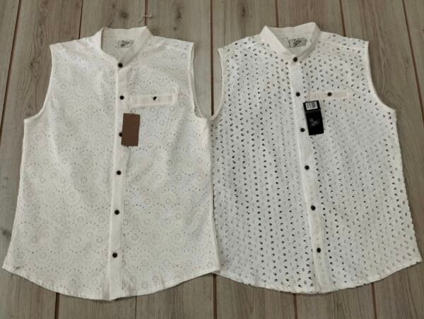 Camisa lino sin manga